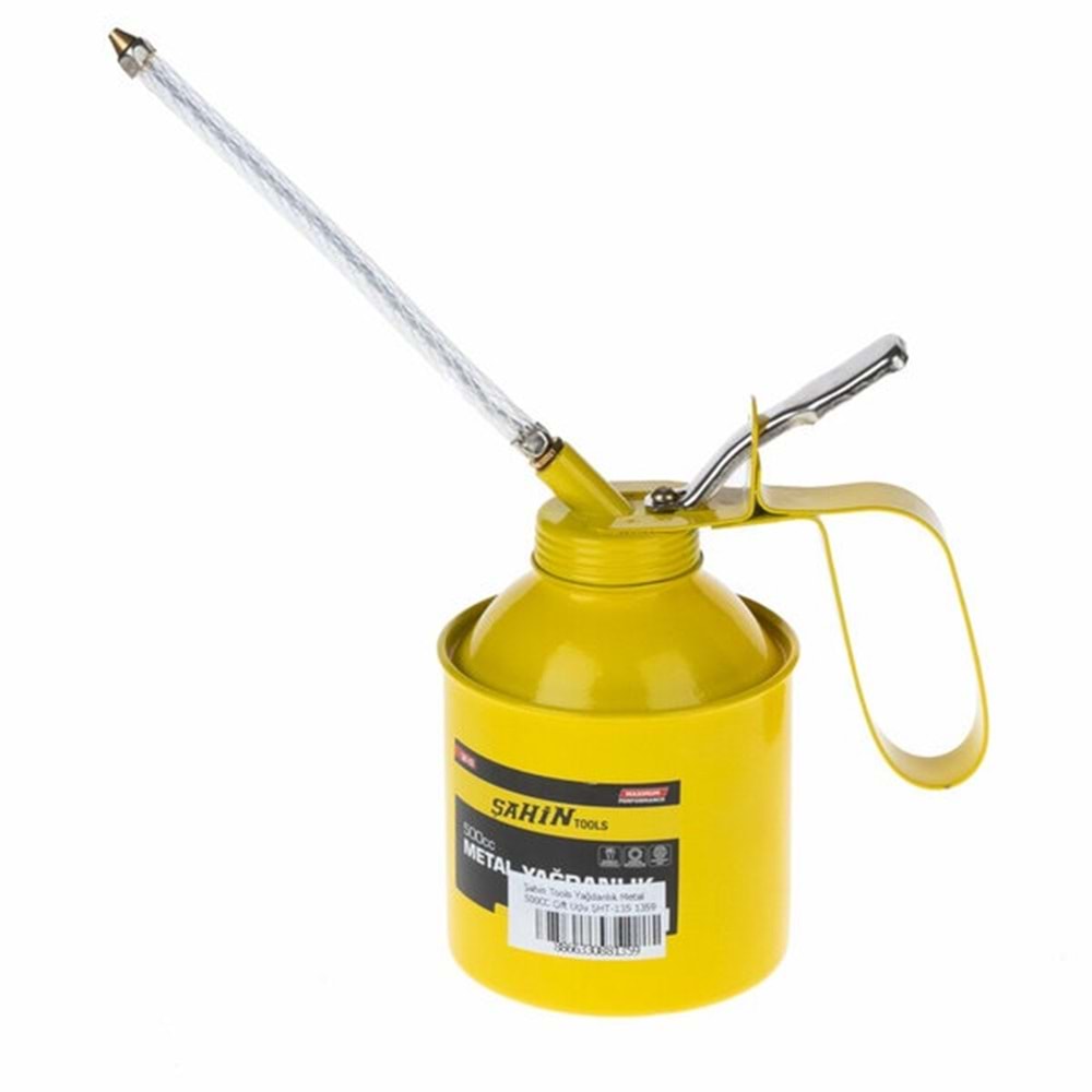 ŞAHİN TOOLS YAĞDANLIK METAL 500CC ÇİFT UÇLU ŞHT-135 1359