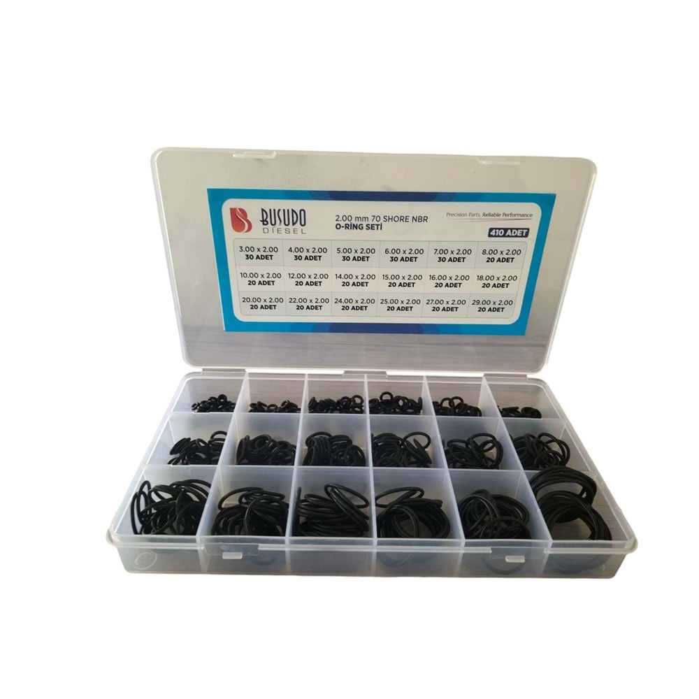 2.00 MM 70 SHORE NBR O-RİNG SETİ