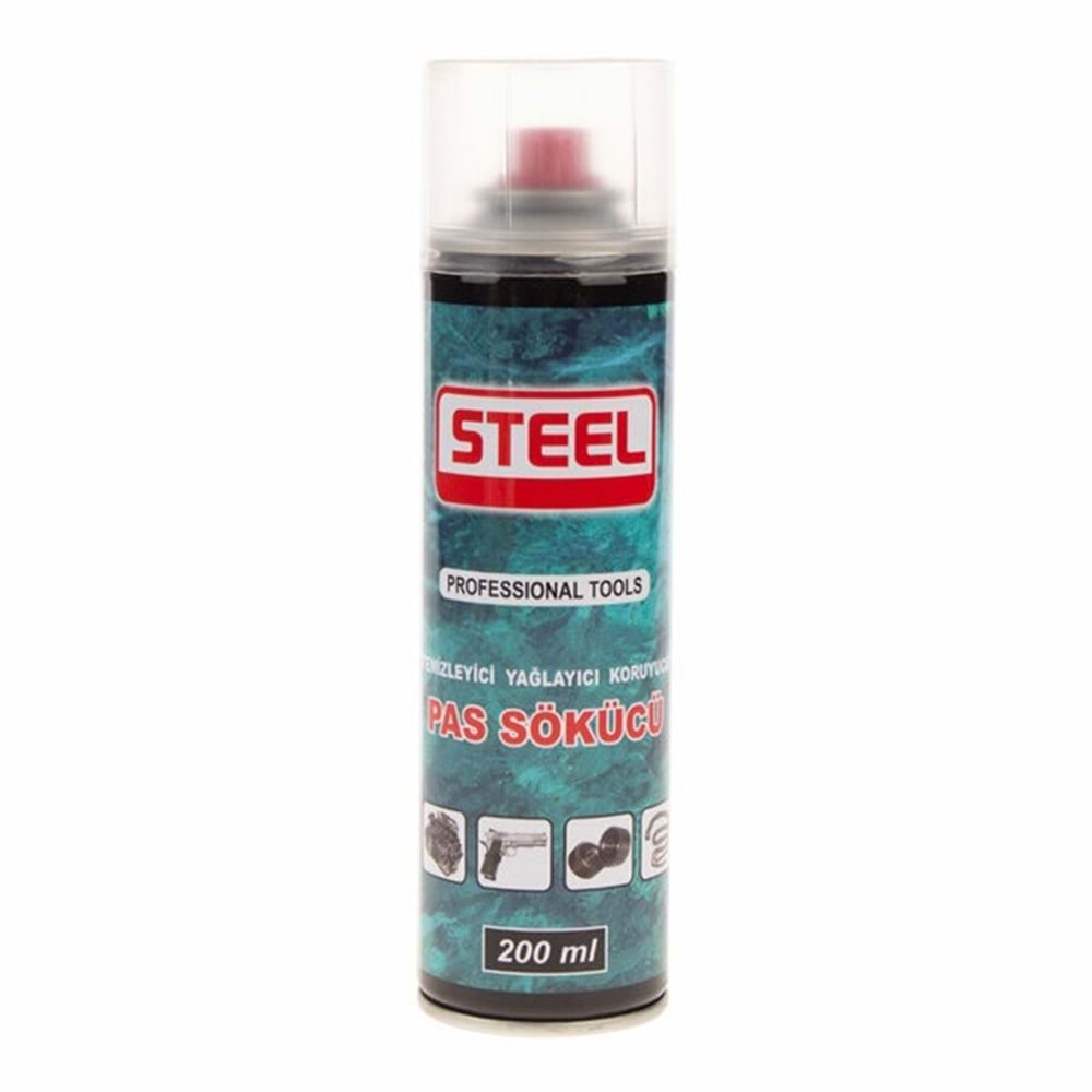 STEEL PAS SÖKÜCÜ ÇOK AMAÇLI SPREY 200 ML