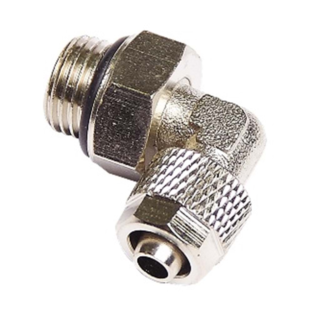 METAL SOMUNLU DÖNER DİRSEK RAKOR 1/8 - 10 MM